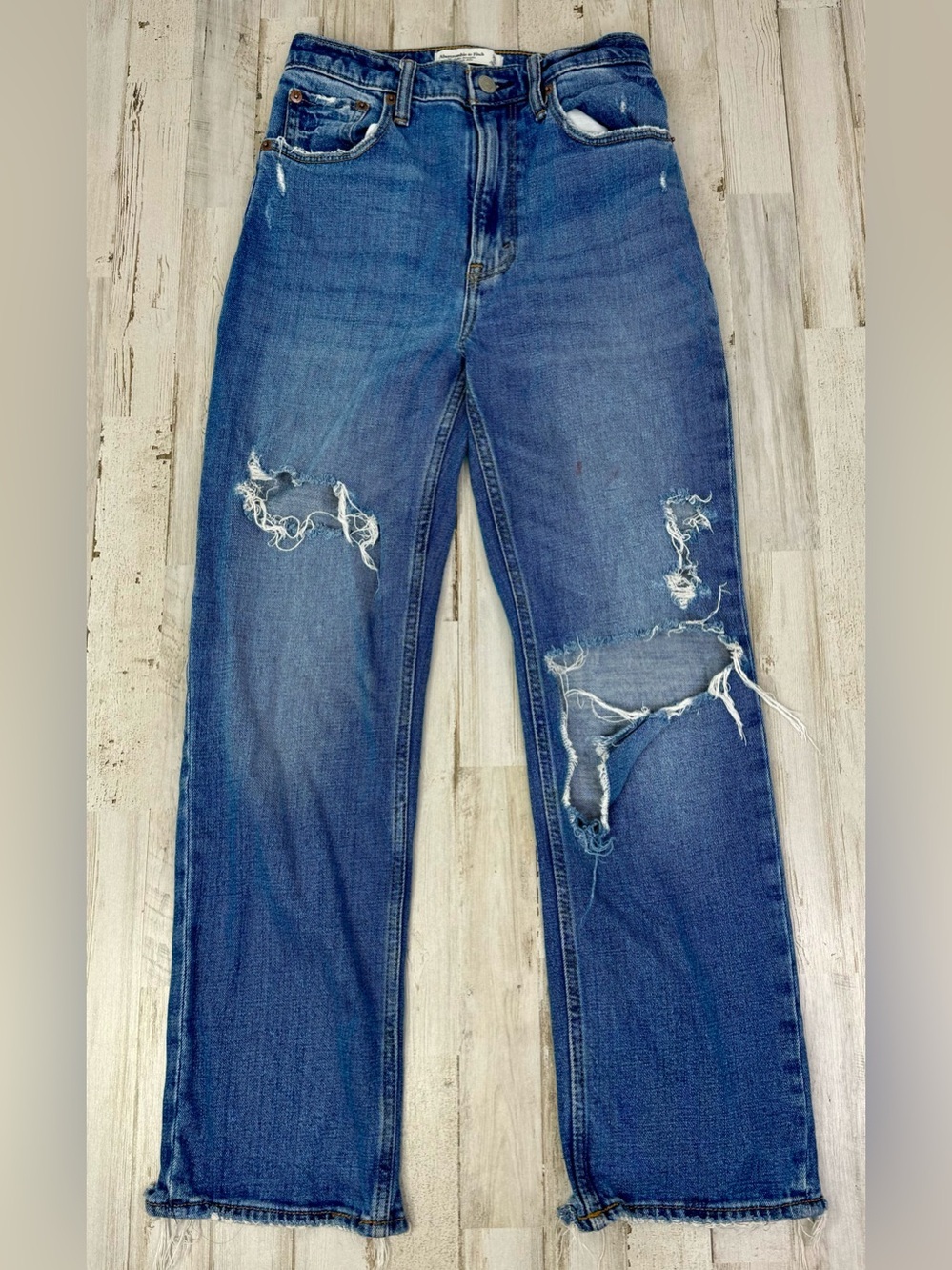 Abercrombie & Fitch Jeans 25/0R (25x27) The Ankle Straight Ultra High Rise Blue